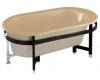 Kohler Iron Works K-727-2S-33 Mexican Sand Tellieur Bath with Sandbar Exterior and Black Forest Surround