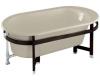 Kohler Iron Works K-727-2S-G9 Sandbar Tellieur Bath with Sandbar Exterior and Black Forest Surround