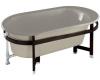 Kohler Iron Works K-727-2S-K4 Cashmere Tellieur Bath with Sandbar Exterior and Black Forest Surround