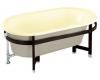 Kohler Iron Works K-727-2S-Y2 Sunlight Tellieur Bath with Sandbar Exterior and Black Forest Surround