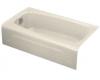 Kohler Seaforth K-745-47 Almond Bath with Left-Hand Drain