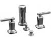 Kohler Margaux K-16238-4-BN Vibrant Brushed Nickel Bidet Faucet with Lever Handles