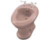 Kohler Revival K-4830-45 Wild Rose Bidet with Plumb for Horizontal Spray Bidet Faucet