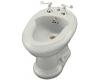 Kohler Revival K-4830-W2 Earthen White Bidet with Plumb for Horizontal Spray Bidet Faucet