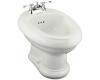 Kohler Revival K-4832-W2 Earthen White Centerset Bidet with Plumb for Horizontal Spray Bidet Faucet