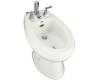 Kohler San Tropez K-4854-0 White Bidet with Plumb for Vertical Spray Bidet Faucet