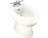 Kohler Amaretto K-4876-0 White Bidet with Single-Hole Faucet Drilling