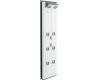 Kohler BodySpa K-1030-CW Polished Chrome Bodyspa Eight-Jet Tower with White Accents