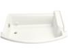 Kohler BodySpa K-1035-H2-0 White Bodyspa Eight-Jet System Alcove Footbath with Left-Hand Drain