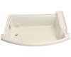 Kohler BodySpa K-1035-H2-47 Almond Bodyspa Eight-Jet System Alcove Footbath with Left-Hand Drain