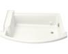 Kohler BodySpa K-1036-H2-0 White Bodyspa Eight-Jet System Alcove Footbath with Right-Hand Drain