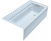 Kohler Archer K-1124-GRA-6 Skylight 6' BubbleMassage Bath Tub with Comfort Depth Design, Integral Apron and Right-Hand Drain