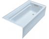 Kohler Archer K-1124-GRA-6 Skylight 6' BubbleMassage Bath Tub with Comfort Depth Design, Integral Apron and Right-Hand Drain