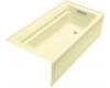 Kohler Archer K-1124-GRA-Y2 Sunlight 6' BubbleMassage Bath Tub with Comfort Depth Design, Integral Apron and Right-Hand Drain