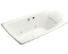 Kohler Escale K-11343-GCR-0 White BubbleMassage Bath Tub with Chromatherapy