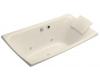 Kohler Escale K-11343-GCR-47 Almond BubbleMassage Bath Tub with Chromatherapy