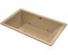 Kohler Underscore K-1173-GCR-33 Mexican Sand 5.5' Acrylic Bubblemassage Bath with Chromatherapy