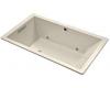 Kohler Underscore K-1173-GCR-47 Almond 5.5' Acrylic Bubblemassage Bath with Chromatherapy