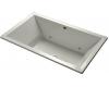 Kohler Underscore K-1174-GCR-95 Ice Grey 6' Acrylic Bubblemassage Bath with Chromatherapy