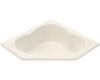 Kohler Sojourn K-1244-G-47 Almond BubbleMassage Bath Tub