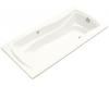 Kohler Mariposa K-1257-G-0 White Mariposa 6' BubbleMassage Bath Tub