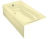 Kohler Mariposa K-1257-GLA-Y2 Sunlight Mariposa 6' BubbleMassage Bath Tub with Integral Apron and Left-Hand Drain