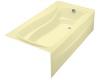 Kohler Mariposa K-1257-GRA-Y2 Sunlight Mariposa 6' BubbleMassage Bath Tub with Integral Apron and Right-Hand Drain