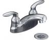 Kohler Coralais K-15632-4-CP Polished Chrome Centerset Lavatory Faucet with 2.0 Gpm Vandal-Resistant Aerator, Grid Drain and Lever Handles