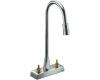 Kohler Triton K-7305-KE-CP Polished Chrome Centerset Lavatory Faucet with Vandal-Resistant Aerator, Requires Handles