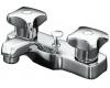 Kohler Triton K-7401-2A-CP Polished Chrome Centerset Lavatory Faucet with Pop-Up Drain and Standard Handles