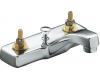 Kohler Triton K-7401-K-CP Polished Chrome Centerset Lavatory Faucet with Pop-Up Drain, Requires Handles