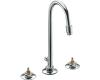 Kohler Triton K-7435-K-CP Polished Chrome Widespread Lavatory Faucet with Gooseneck Spout, Requires Handles