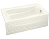 Kohler Mariposa K-1242-RA-96 Biscuit Mariposa 5' Bath with Integral Apron, Tile Flange and Right-Hand Drain