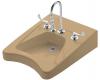 Kohler Morningside K-12634-L-33 Mexican Sand Wheelchair Lavatory with 11-1/2" Centers and Soap Dispenser Drilling on Left