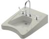 Kohler Morningside K-12634-L-95 Ice Grey Wheelchair Lavatory with 11-1/2" Centers and Soap Dispenser Drilling on Left