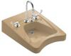 Kohler Morningside K-12634-R-33 Mexican Sand Wheelchair Lavatory with 11-1/2" Centers and Soap Dispenser Drilling on Right