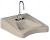 Kohler Morningside K-12636-L-55 Innocent Blush Wheelchair Lavatory with 4" Centers and Soap Dispenser Drilling on Left