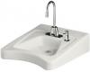 Kohler Morningside K-12638-R-0 White Wheelchair Lavatory with Single-Hole Drilling and Soap Dispenser Drilling on Right