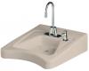 Kohler Morningside K-12638-R-55 Innocent Blush Wheelchair Lavatory with Single-Hole Drilling and Soap Dispenser Drilling on Right