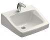 Kohler Chesapeake K-1721-0 White Wall-Mount Lavatory with Single-Hole Faucet Drilling