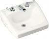 Kohler Chesapeake K-1723-0 White Wall-Mount Lavatory with 8" Centers