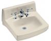 Kohler Greenwich K-2030-L-47 Almond Wall-Mount Lavatory with 8" Centers and Soap Dispenser Drilling on Left