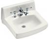 Kohler Greenwich K-2031-N-0 White Wall-Mount Lavatory with Single-Hole Faucet Drilling and Sealed Overflow