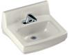 Kohler Greenwich K-2032-L-96 Biscuit Wall-Mount Lavatory with 4" Centers and Soap Dispenser Drilling on Left