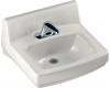 Kohler Greenwich K-2032-NL-0 White Wall-Mount Lavatory with 4" Centers, Soap Dispenser Drilling on Left and Sealed Overflow
