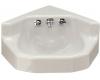 Kohler Marston K-2766-EH-G9 Sandbar Wall-Mount Corner Lavatory without Faucet