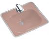 Kohler Tahoe K-2890-4-45 Wild Rose Metal Frame Lavatory with 4" Centers