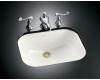 Kohler Tahoe K-2890-8U-0 White Undercounter Lavatory with Oversized 8" Centers