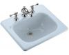 Kohler Tahoe K-2895-1-6 Skylight Self-Rimming Lavatory with Single-Hole Faucet Drilling