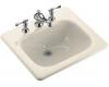 Kohler Tahoe K-2895-4-47 Almond Self-Rimming Lavatory with 4" Centers